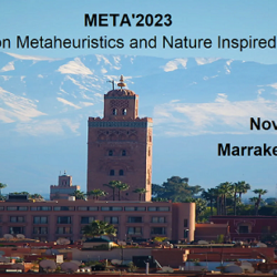 International Conference on Metaheuristics and Nature Inspired Computing META 2023| MARRAKECH | MOROCCO | 1-4 NOV